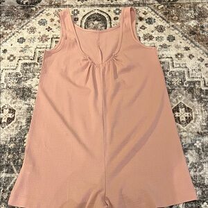 Women's Pink Sleeveless Romper